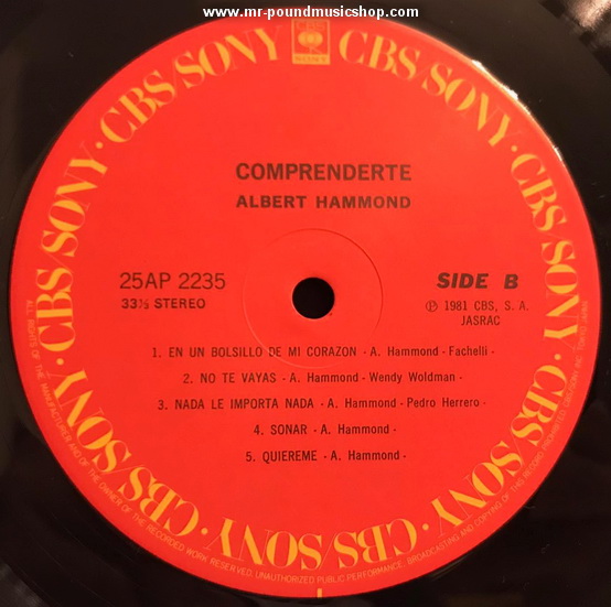Albert Hammond - Comprenderte