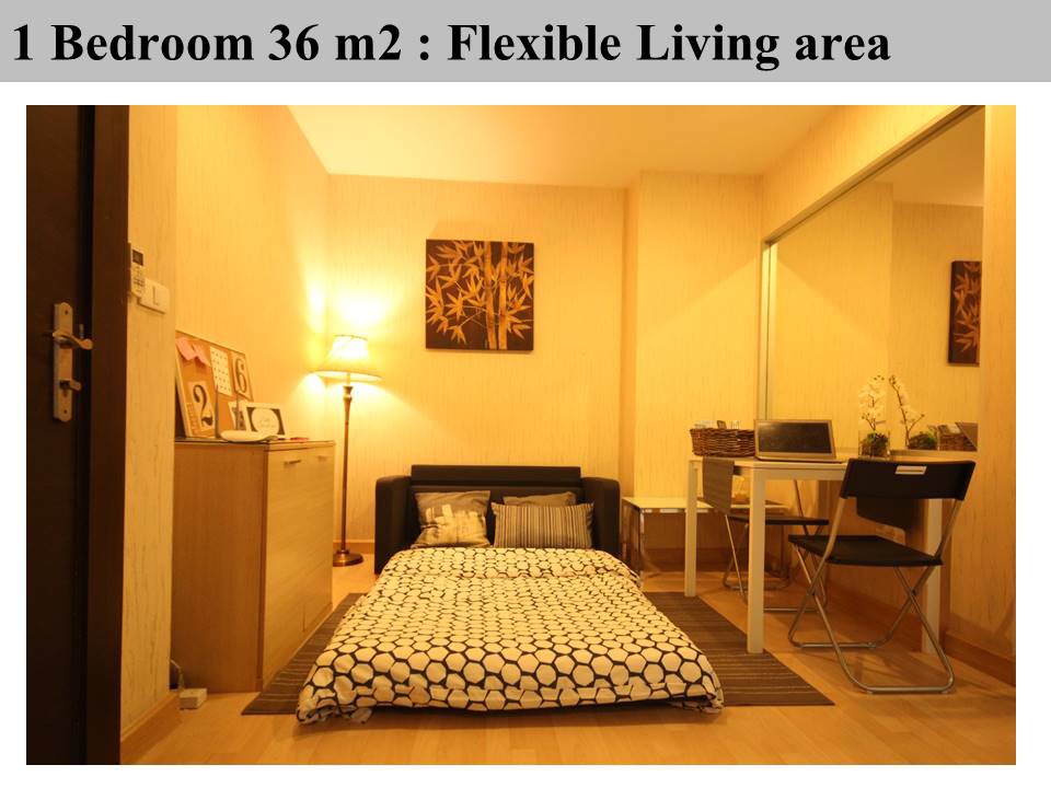 ขายคอนโด Rhythm Ratchada (ริธึม รัชดา) 1 ห้องนอน 1 ห้องน้ำ ชั้น 14 ขนาด 36 ตรม