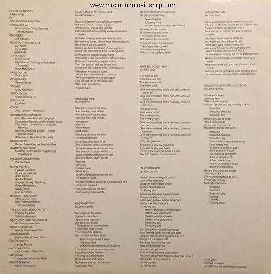 John Lennon & Yoko Ono - Double Fantasy