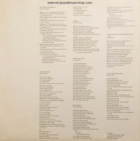 John Lennon & Yoko Ono - Double Fantasy