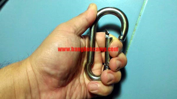 คาราบิเนอร์ Carabiners สแน็ปลิงค์ Snaplink ตะขอเกี่ยว ขนาด10มม. - สแตนเลส ใช้งานได้หลากหลาย ..แข็งแรง ทนทาน