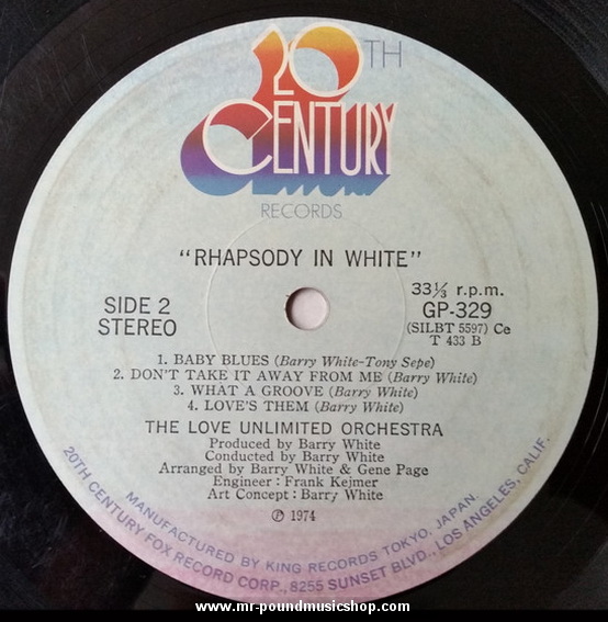 The Love Unlimited Orchestra - Rhapsody in White