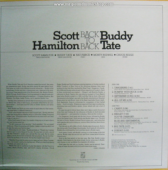 Scott Hamilton, Buddy Tate - Back To Back