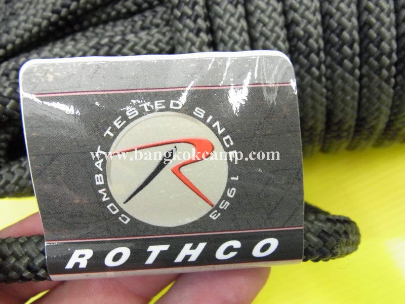 เชือกอเนกประสงค์ ROTHCO ขนาด3/8นิ้ว(10มิล.) ยาว100ฟุต...รับน้ำหนัก1200 lb TEST......Made in USA