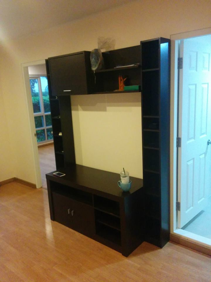 ขาย/เช่า คอนโด U Delight @ Huai Khwang Station พื้นที่ 42 ตรม. 1 ห้องนอน 1 ห้องน้ำ 1 ห้องนั่งเล่น 2 ระเบียง ห้องมุมตึก D ชั้น 1 วิวสวน มีระเบียง 2 ด้าน