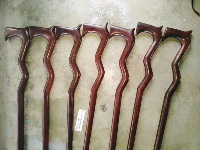 ไม้เท้า ไม้มะค่า ไม้ประดู่(ชุด9)