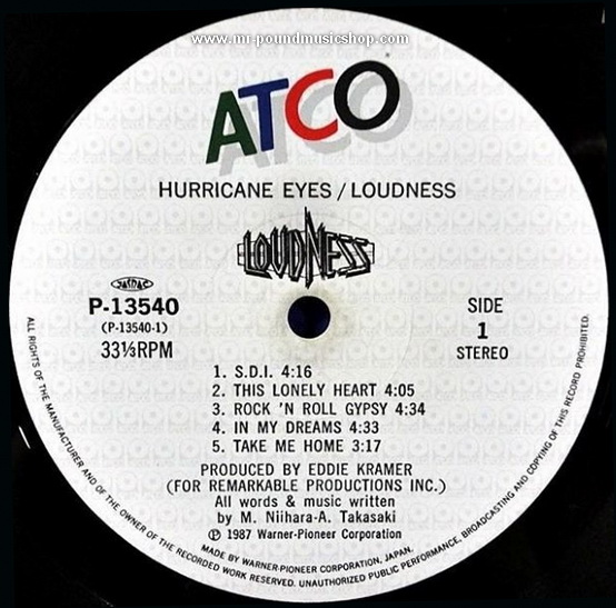 Loudness - Hurricane Eyes
