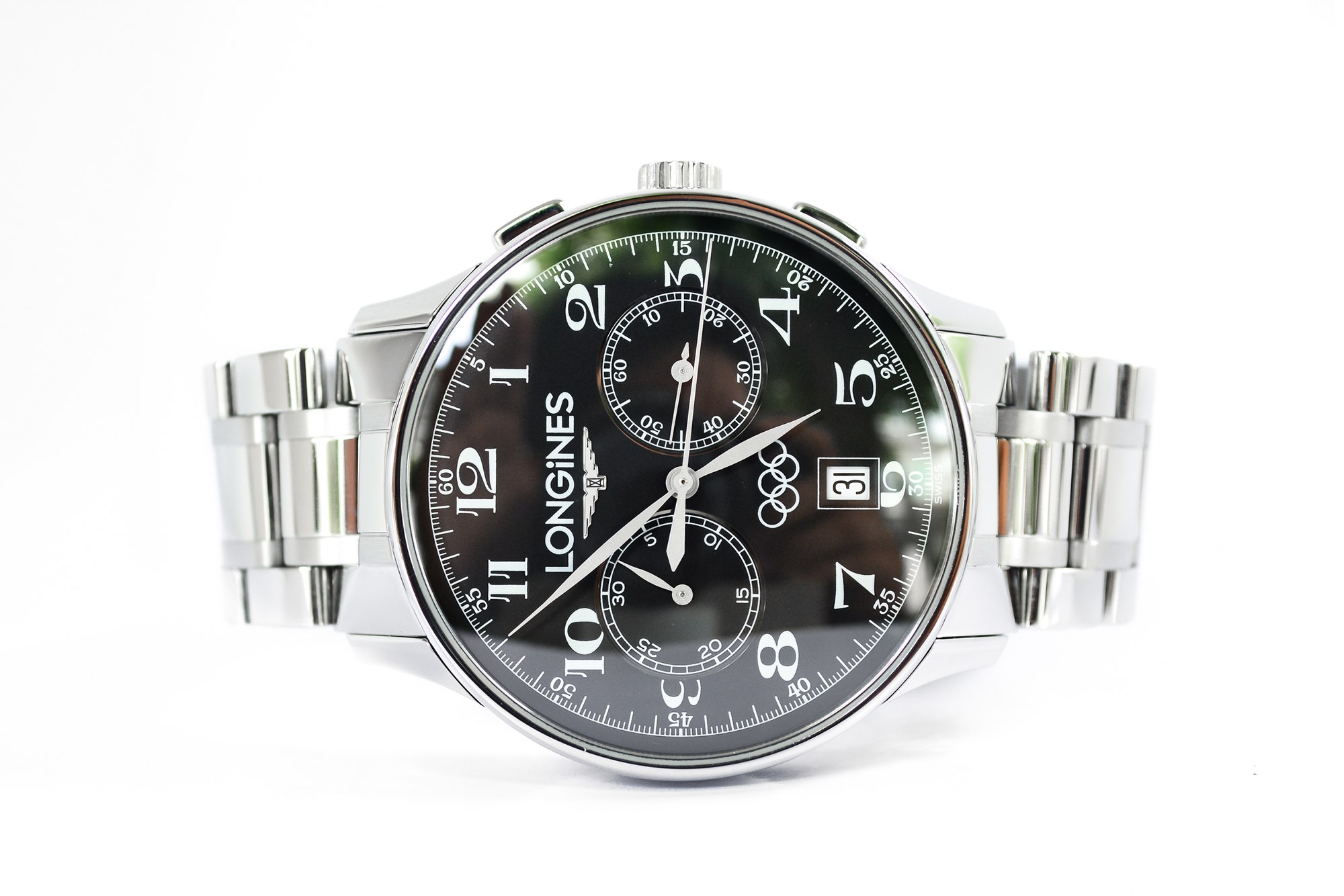 Longines Olympic Chronograph Automatic หน้าดำ (Sold)