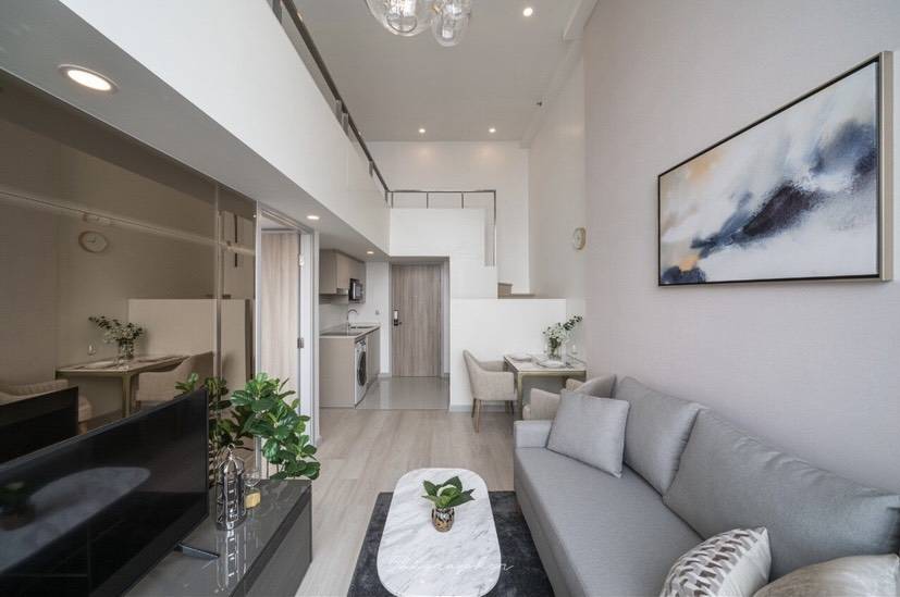 ให้เช่าคอนโด Knightsbridge Prime Sathorn (ไนท์ บริดจ์ ไพร์ม สาทร ) ห้อง duplex ชั้น 30 แบบ 1 ห้องนอน 1 ห้องน้ำ 45 ตรม