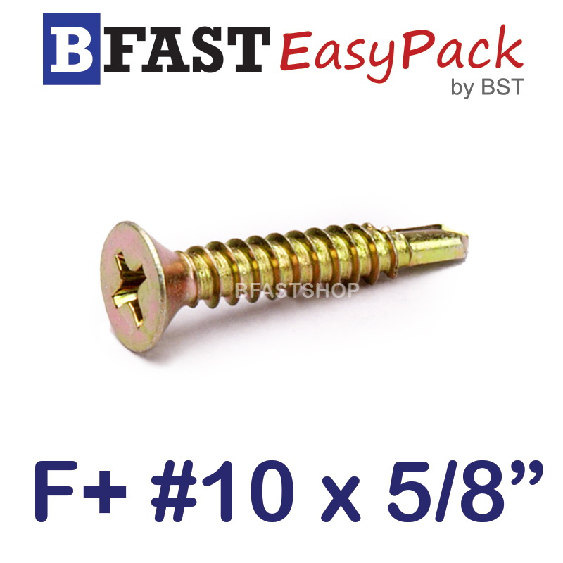 สกรูปลายสว่าน F+ #10 x 5/8" (ุ30 ตัว/ถุง)