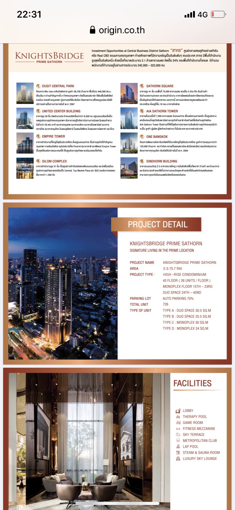 ขายด่วนคอนโด Knightsbridge Prime Sathorn ( ไนท์ บริดจ์ ไพร์ม สาทร) -ห้อง 2810 เนื้อที่ 25.60 ตารางเมตร จ่ายดาวน์แล้ว 562,000 บาท เหลือโอน 4,430,500 บาท