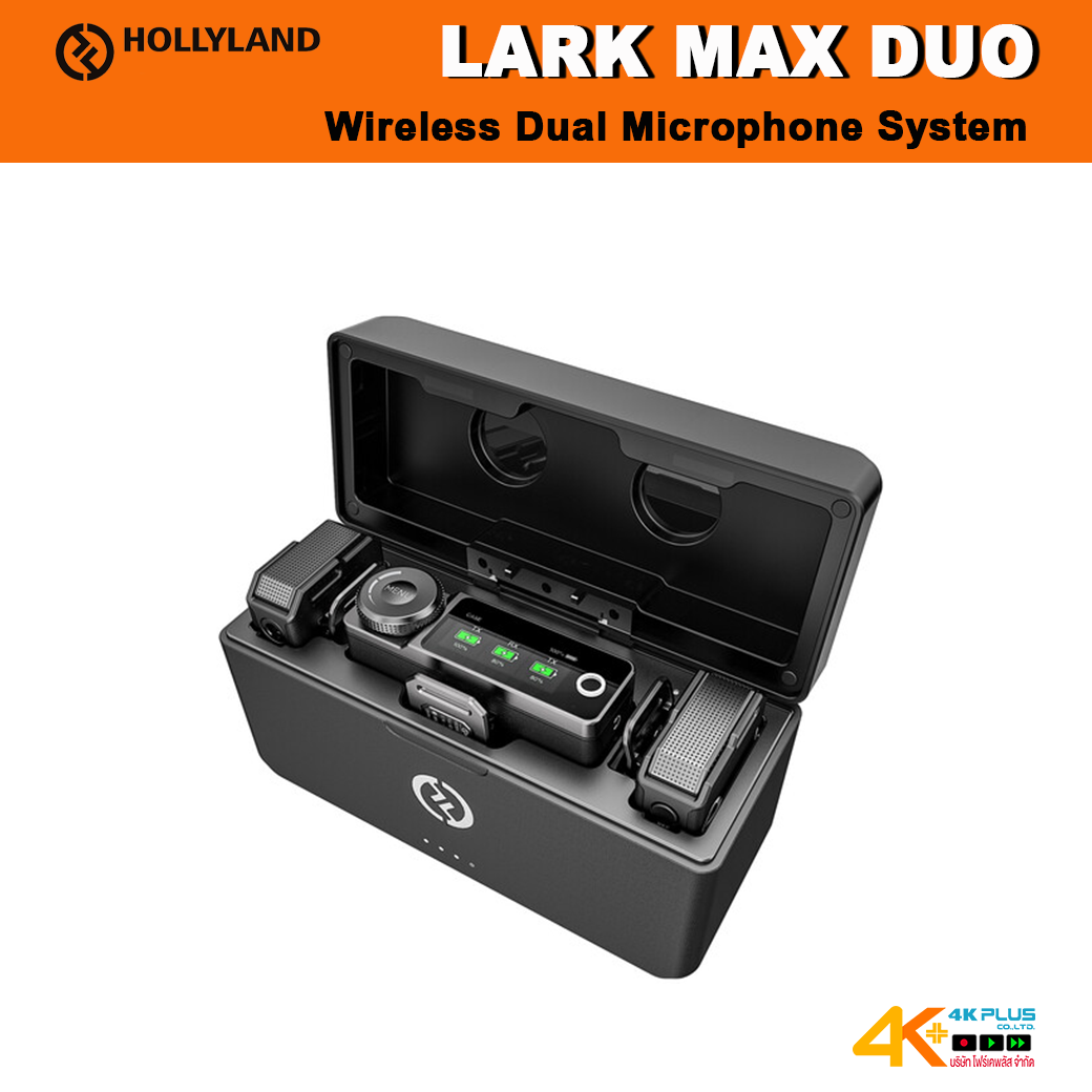 HollyLand – LARK MAX Duo Wireless Microphone System (Black)