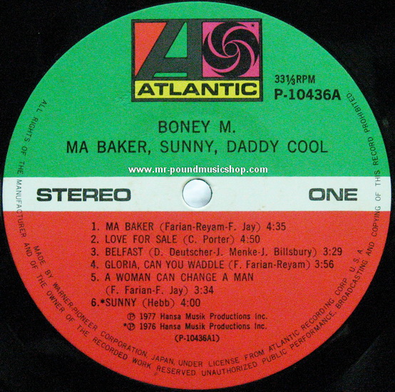 Boney M. - Ma Baker, Sunny, Danny Cool