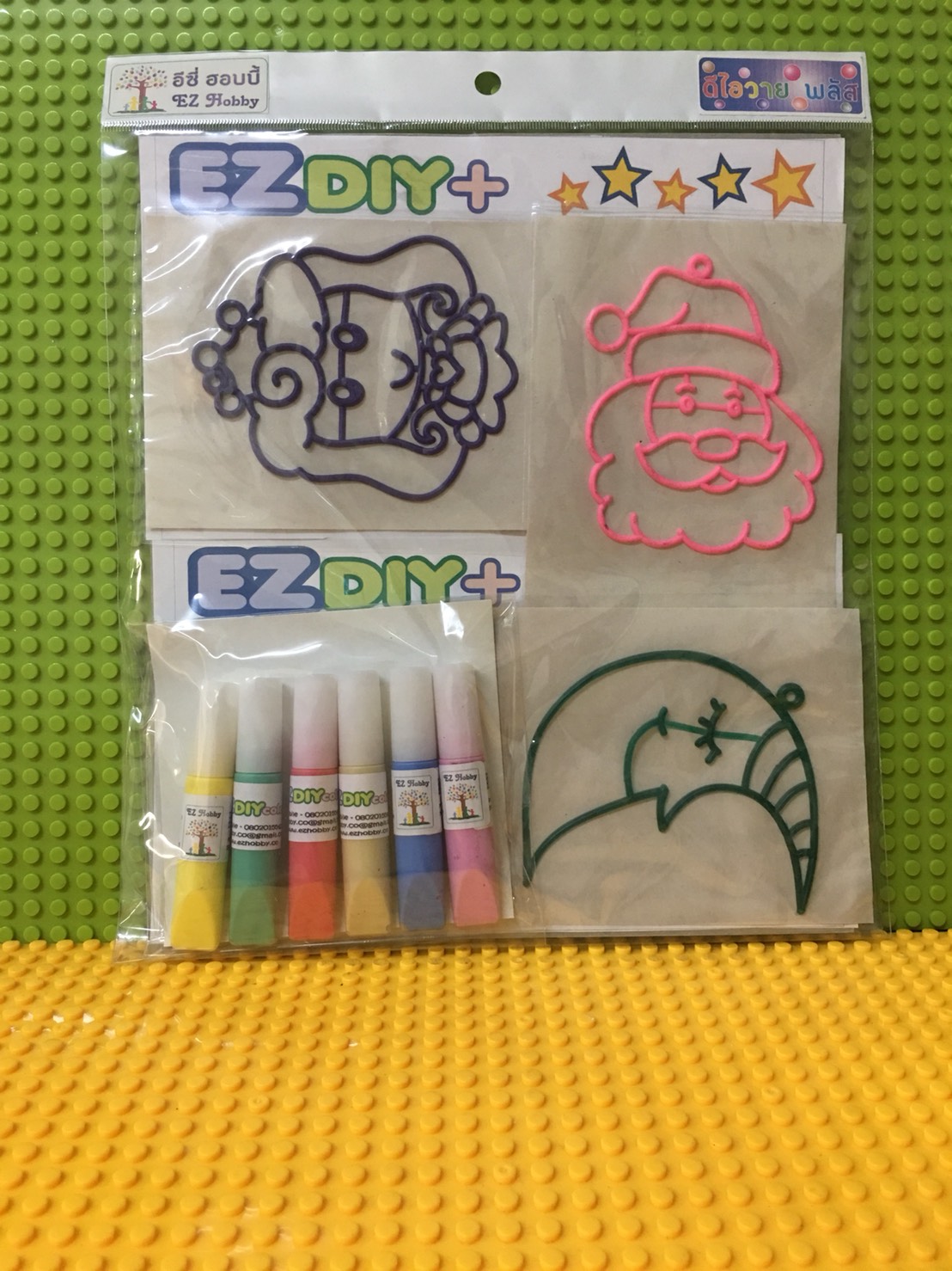 019 หยอดสี / บีบสี ติดกระจก - suncatcher / glass deco (EZ DIY+)