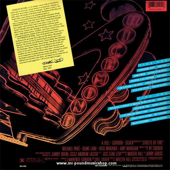 Various Artists - Streets of Fire - Music From The Original Motion Picture Soundtrack