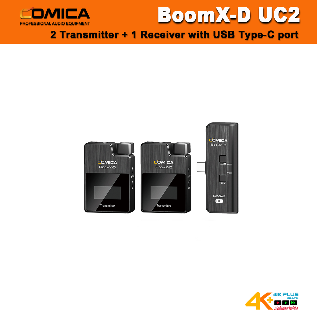 BoomX-D Comica 2.4G Digital 1-Trigger-2 Wireless Microphone