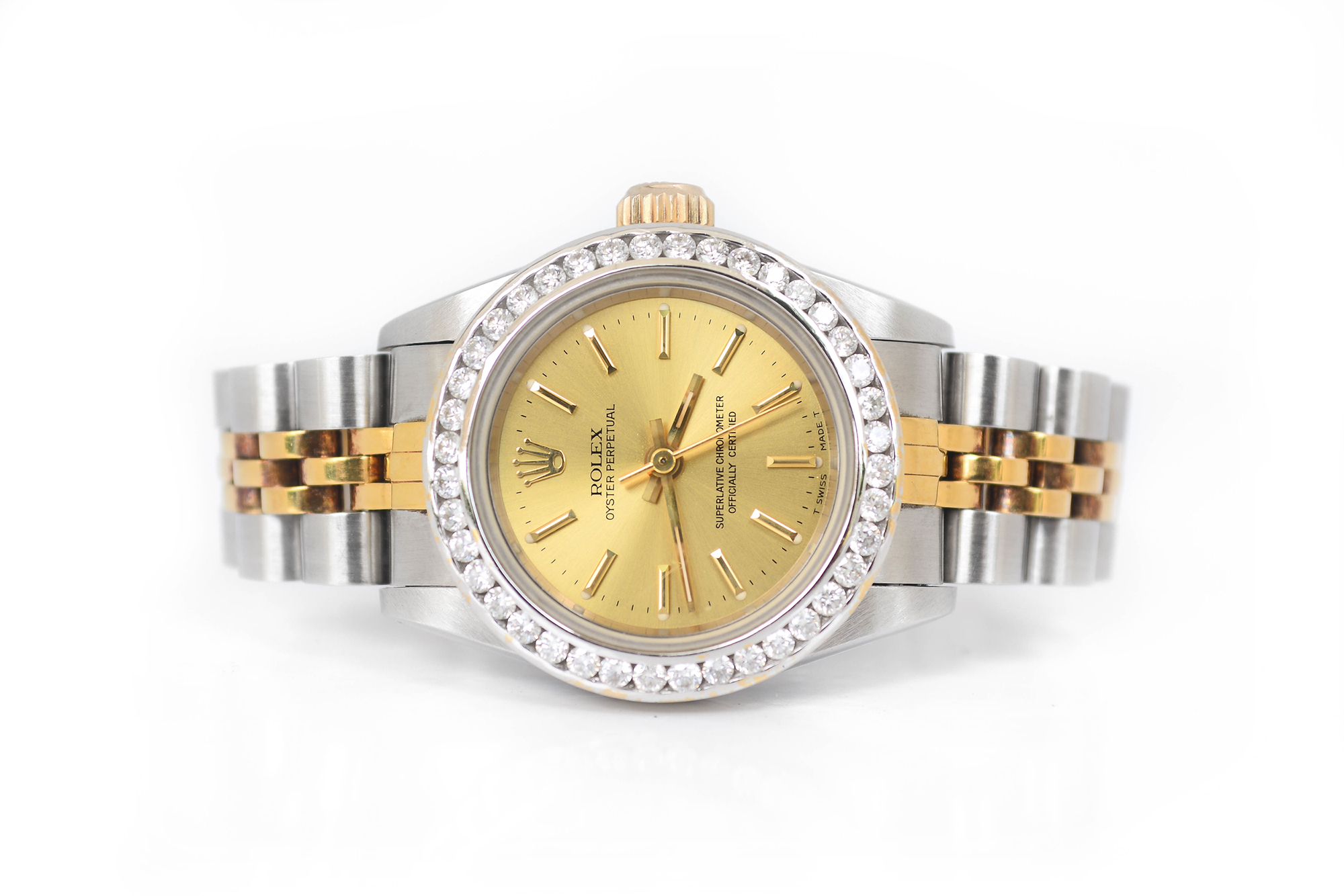 Rolex Oyster Perpetual 2tone 18K Automatic Lady Size
