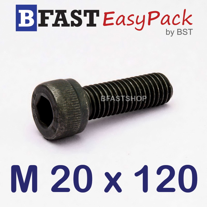สกรูหัวจมดำ M 20 x 120 *เกลียวครึ่ง*