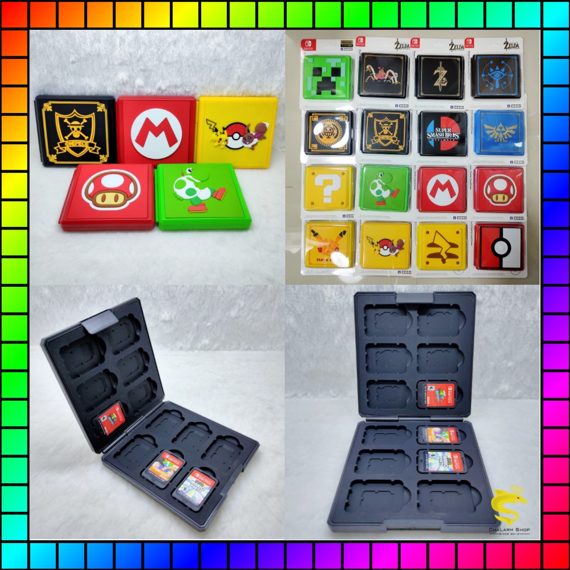 กล่องใส่ตลับเกม Nintendo Switch แบบ 12-24 แผ่น