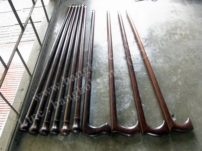 ไม้เท้า ไม้มะค่า (ชุด2)