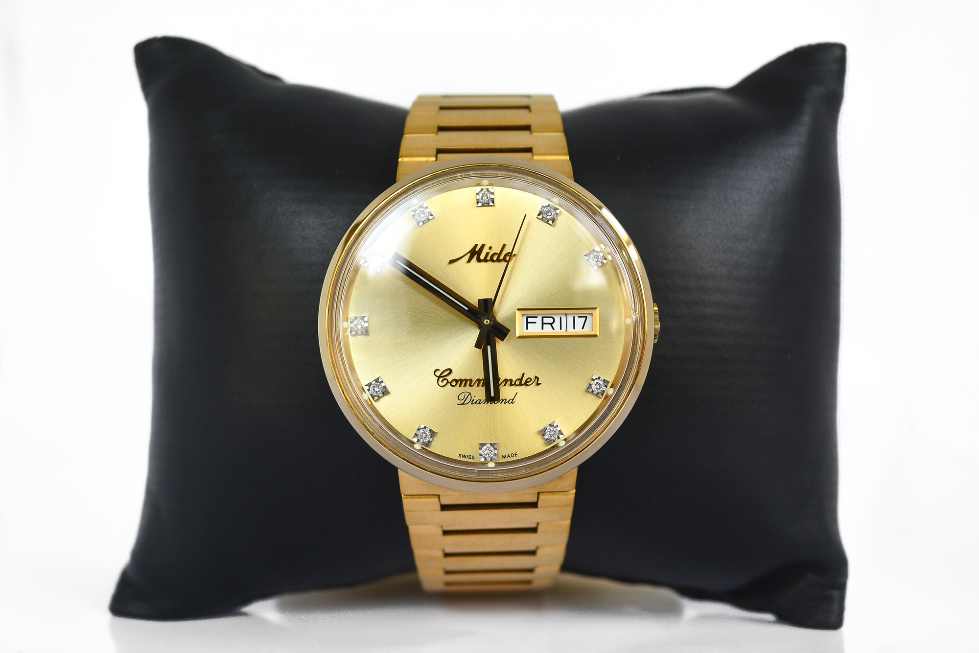 Mido Commander Aquadura ฝังเพชร เรือนทอง (Sold)