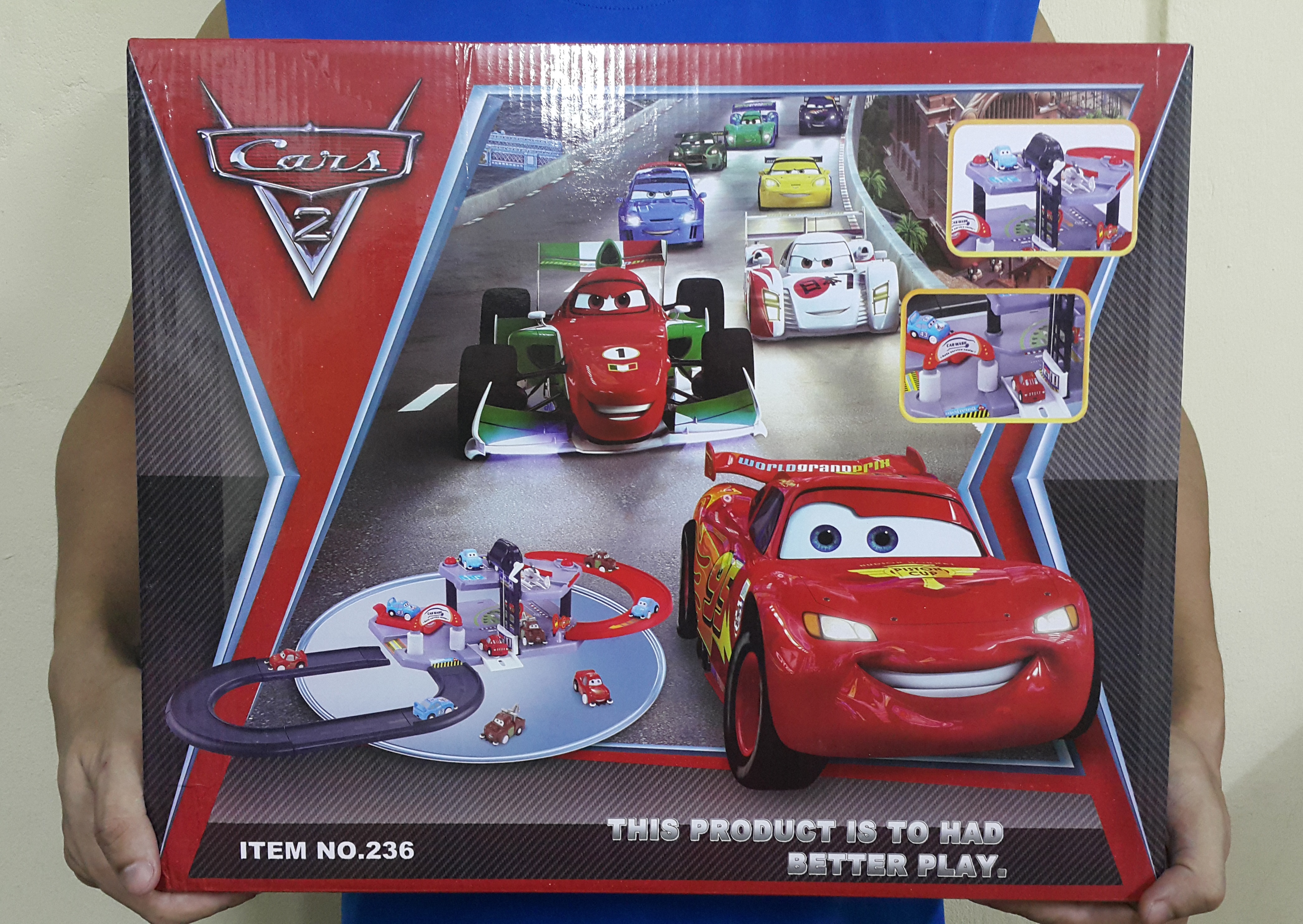 Disney Cars 2 no. 236 รถ 4 คัน คอปเตอร์ 1 ลำ