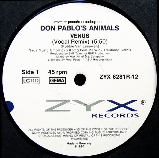 Don Pablo's Animals - Venus (The Remixes)