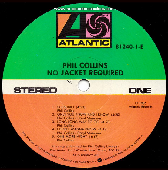 Phil Collins - No Jacket Required