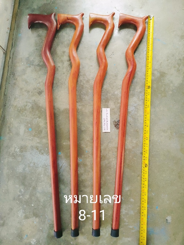 ไม้เท้า ไม้มะค่า ไม้ประดู่(ชุด9)