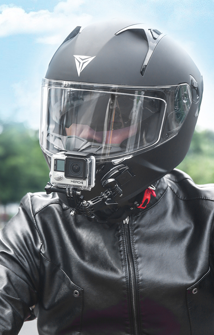MOTOWOLF - ขายึดกล้อง Action Cam,Gopro สำหรับติดหมวกกันน็อค ติดได้หลายแบบ MDL3520