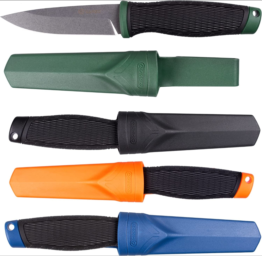 มีดใบตาย กานโซ่ Ganzo 806 Survival Fixed Blade Knives ของแท้ (เขียว)
