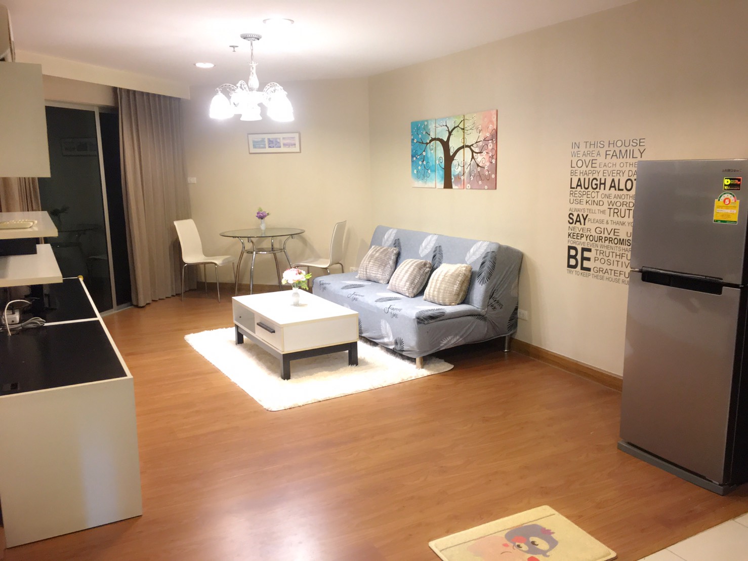 ให้เช่าคอนโด Belle Grand Rama 9 : เบลล์ แกรนด์ พระราม 9 ขนาด 49.05 ตรม 1 ห้องนอน 1 ห้องน้ำ ชั้น 22 ตึก D2 วิวเมือง