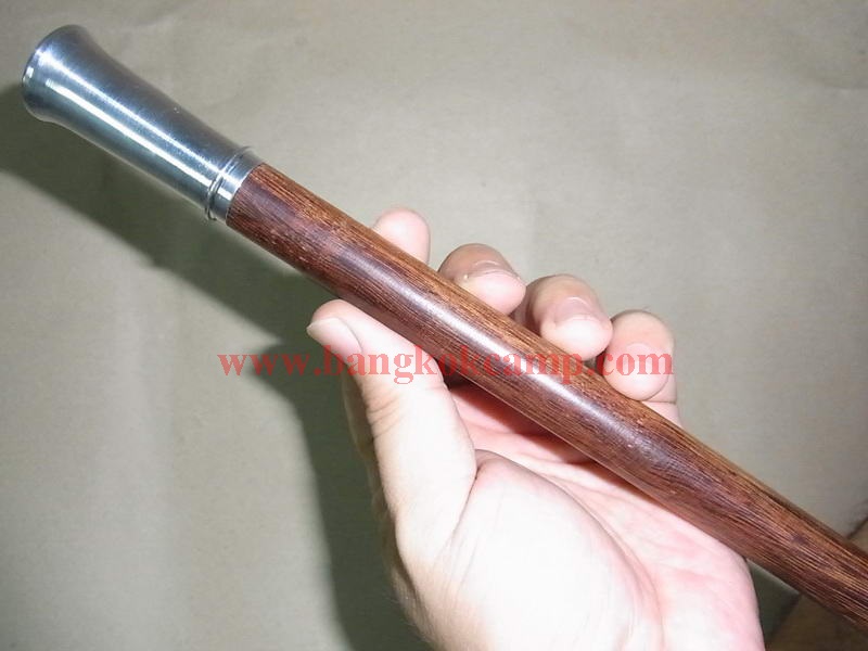 ไม้มงคลหายาก. ไม้ตะพด(ไม้แก่นมะขาม).ไม้ถือแก่นมะขาม สวย 100% งานช่างเกรดเอ หัว+ท้าย ไทเทเนียม.. ลายสวย