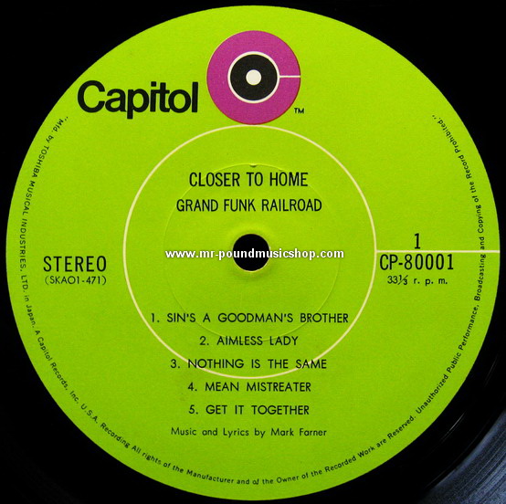Grand Funk Railroad - Closer To Home