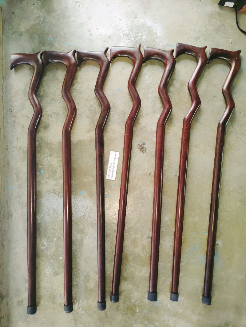 ไม้เท้า ไม้มะค่า ไม้ประดู่(ชุด9)