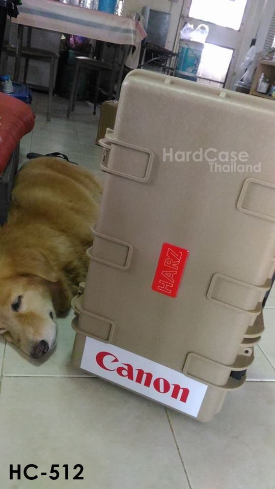 กระเป๋ากล้อง กล่องกันกระแทก Hardcase HARZ รุ่น HC-512 ไส้ตีนตุ๊กแก สีทราย