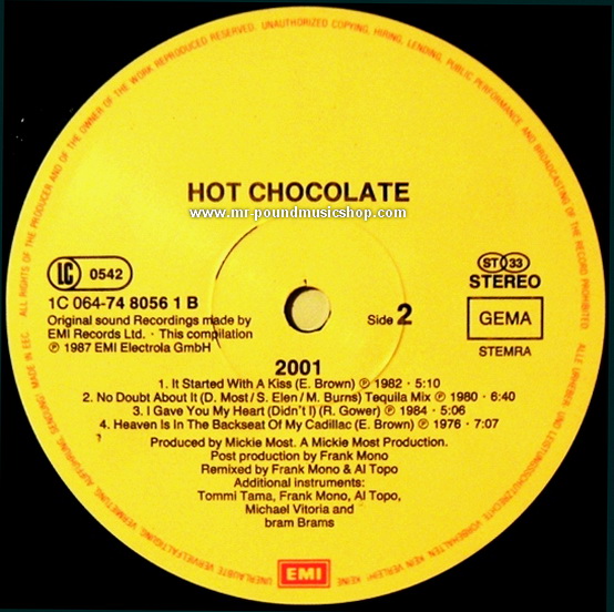 Hot Chocolate - 2001