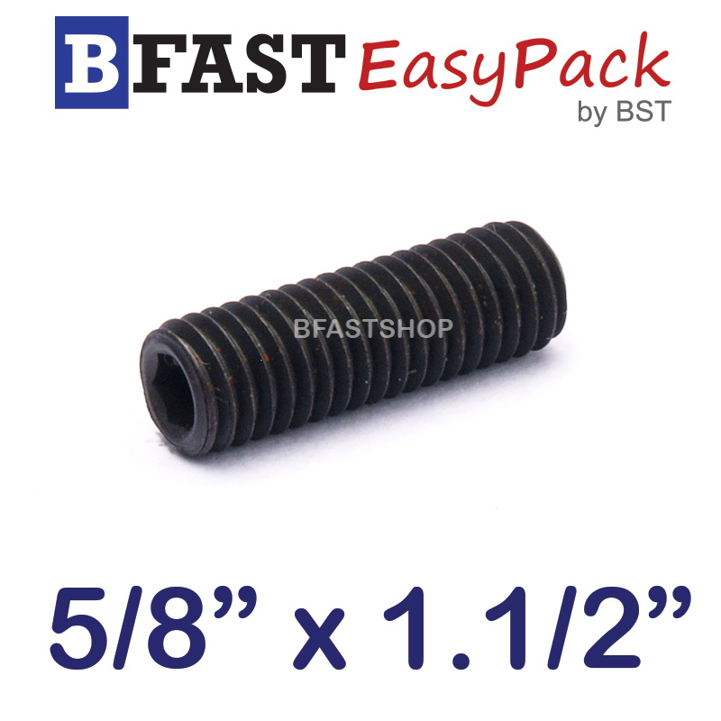 สกรูตัวหนอนดำ 5/8" x 1.1/2"