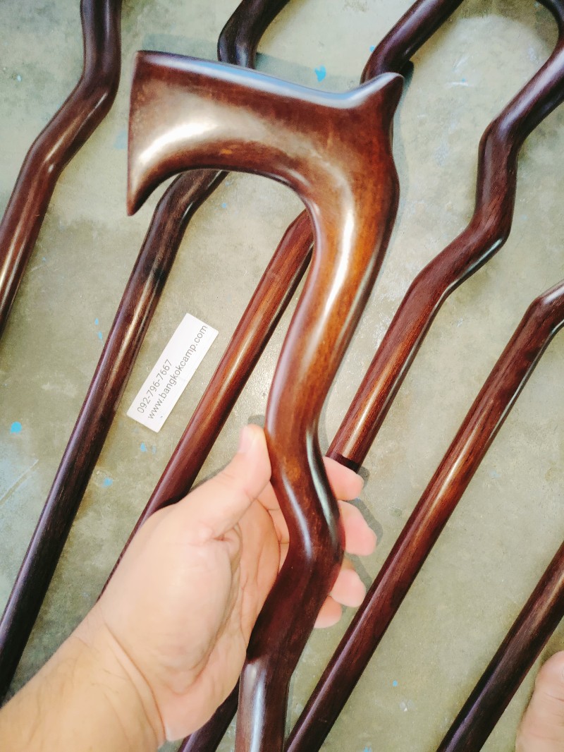 ไม้เท้า ไม้มะค่า ไม้ประดู่(ชุด9)