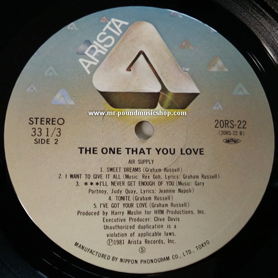 Air Supply - Lost in Love / The One That You Love