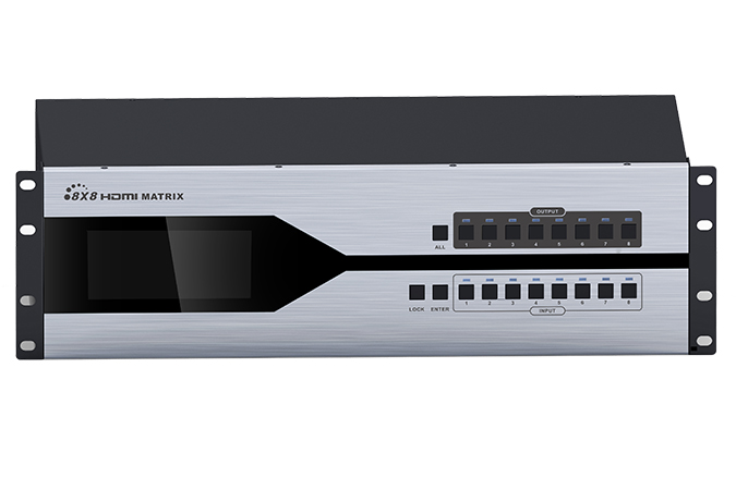 LKV8x8 HDbitT/HDbitT 8x8 video over IP modular matrix