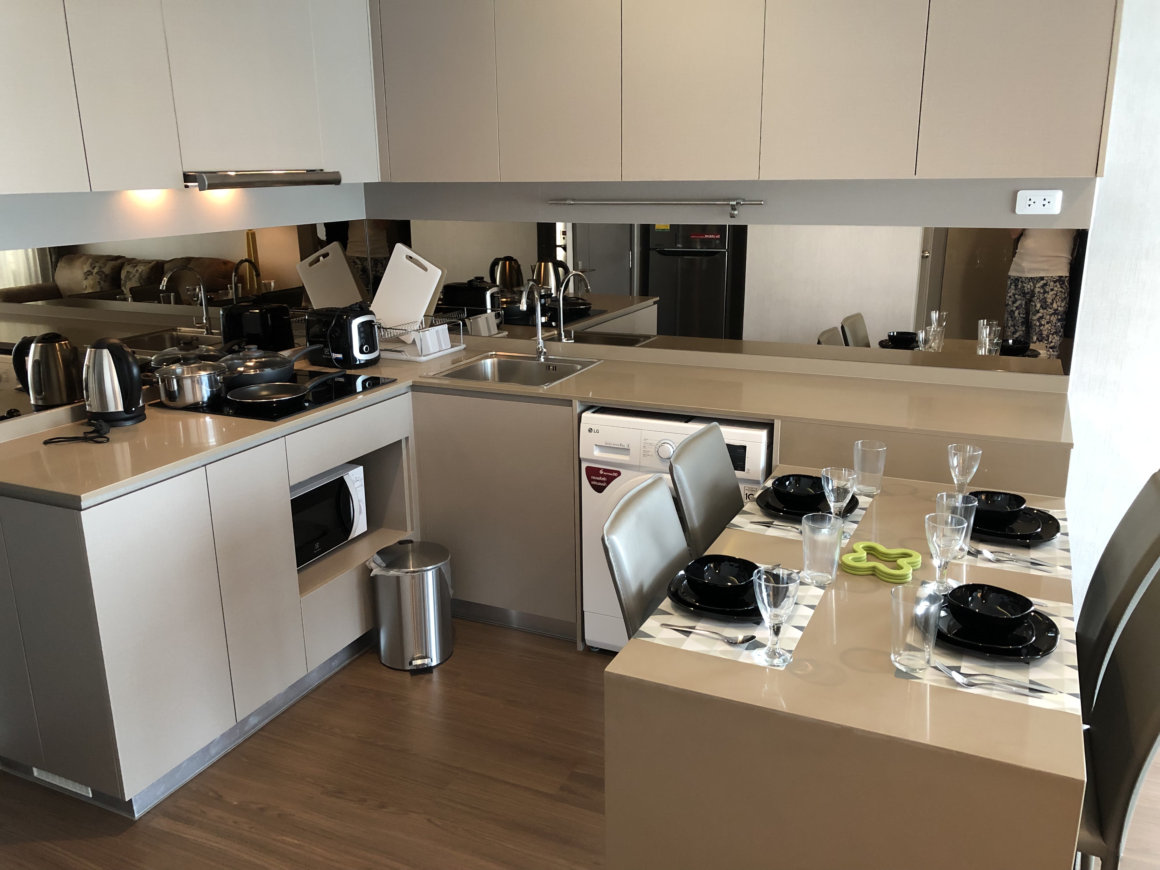 ให้เช่าคอนโด Ideo Sukhumvit 93 (ไอดีโอ สุขุมวิท 93) 2 ห้องนอน 2 ห้องน้ำ ชั้น 16 อาคาร เอ ขนาด 58 ตรม