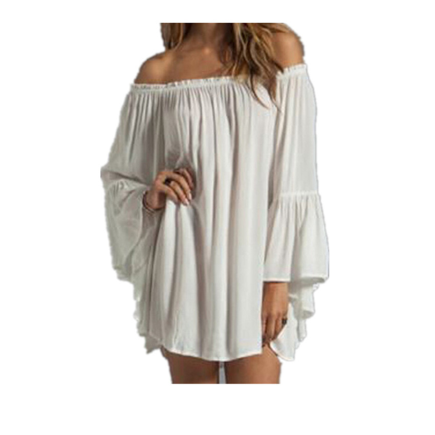 zanzea Long Sleeve Party Mini Dress (Black)