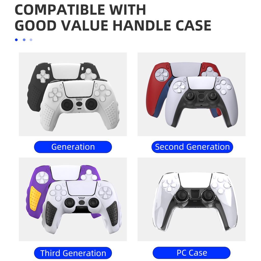 IINE แท่นชาร์จอย PS5 ใส่ซิลิโคน เคสใส ชาร์จได้ทุกแบบ IINE L652