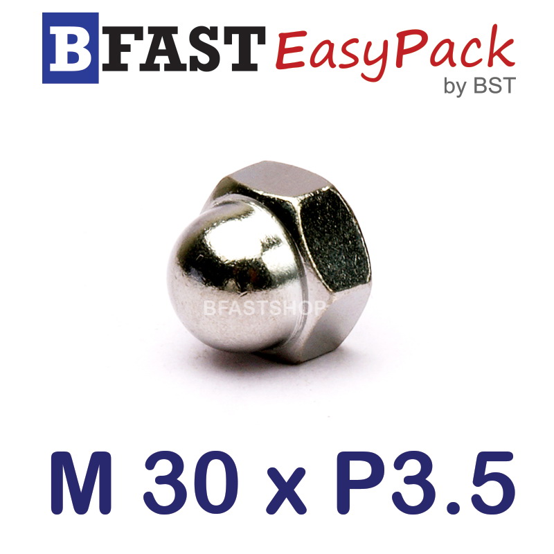หัวน็อตหมวก M30 x P3.5 (1 ตัว)