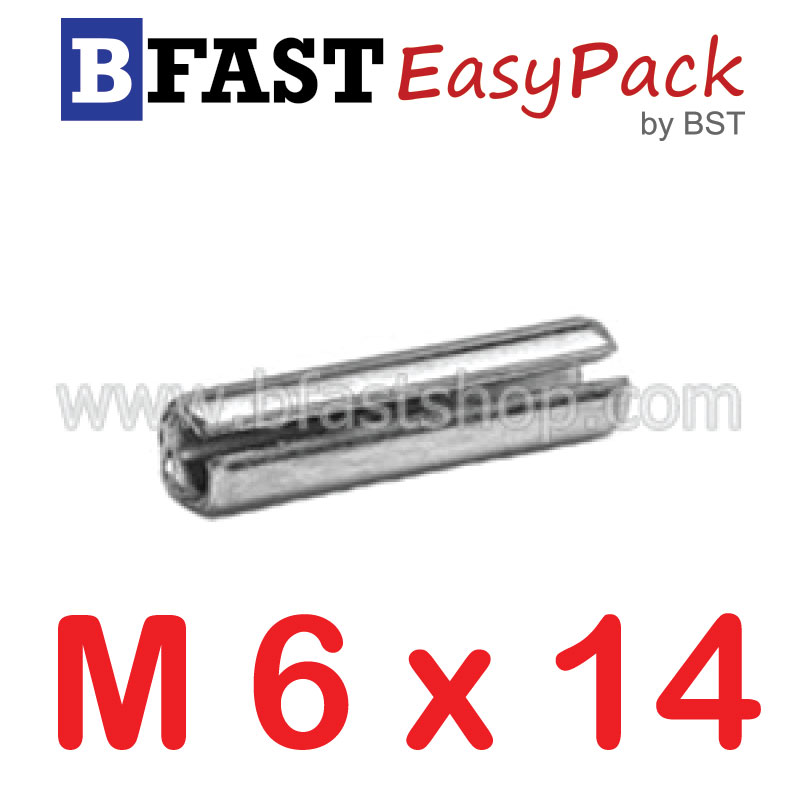 ปิ๊นตะกุดสแตนเลส SUS M6 x 14 (3 ตัว/ถุง)