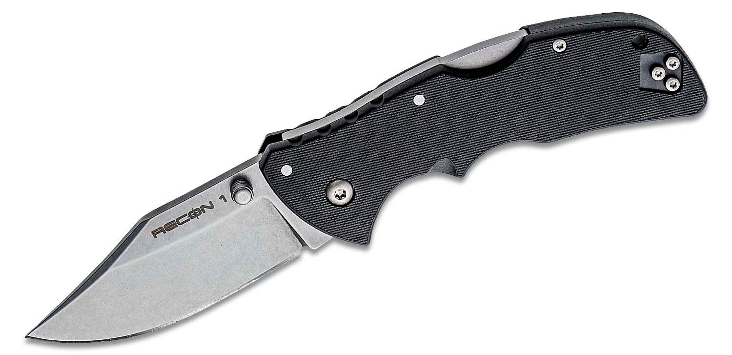 มีดพับ Cold Steel Mini Recon 1 Clip Point Folding Knife AUS-10A Stonewashed