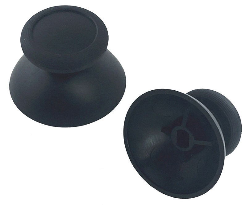 ก้านอนาล็อก จอยโปร ก้านพลาสติกหัวยาง สีดำ (1คู่)