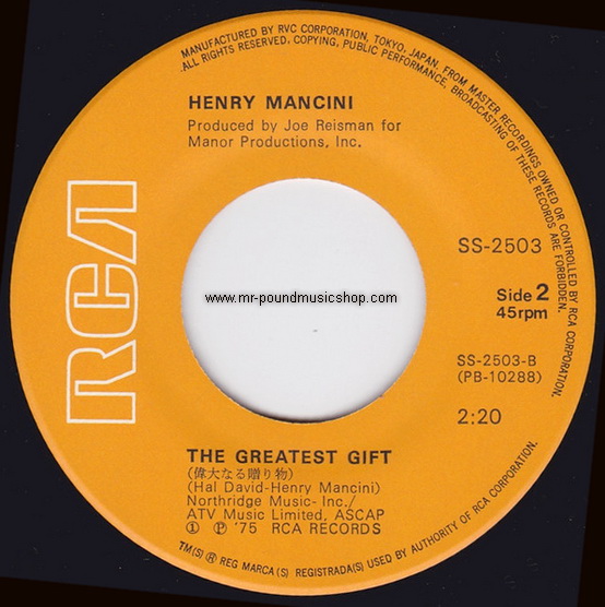 Henny Mancini - The Pink Panther Theme / The Great Gift