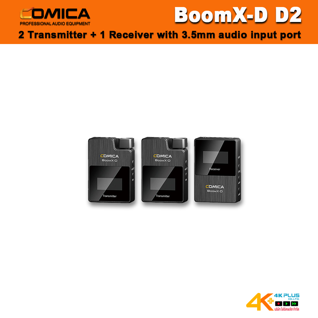 BoomX-D Comica 2.4G Digital 1-Trigger-2 Wireless Microphone